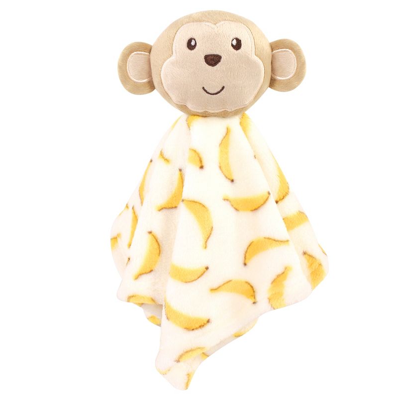 Luvable Friends Baby Boy Plush Blanket and Security Blanket, Banana Monkey, One Size