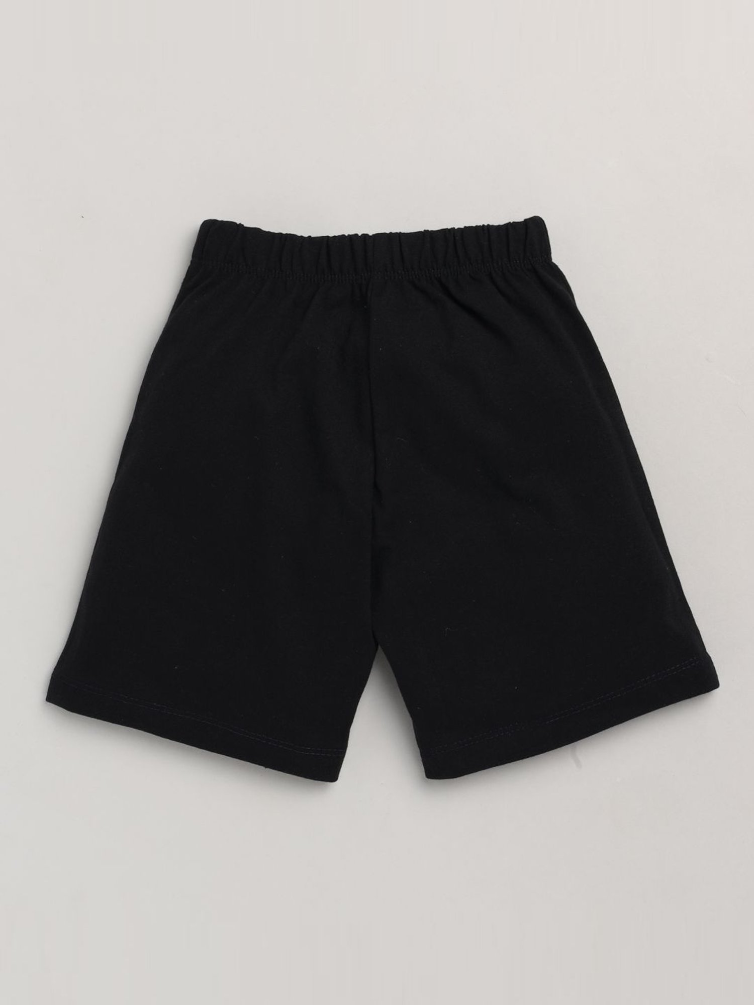 Lazy Shark Kids Yellow Printed T-Shirt & Shorts