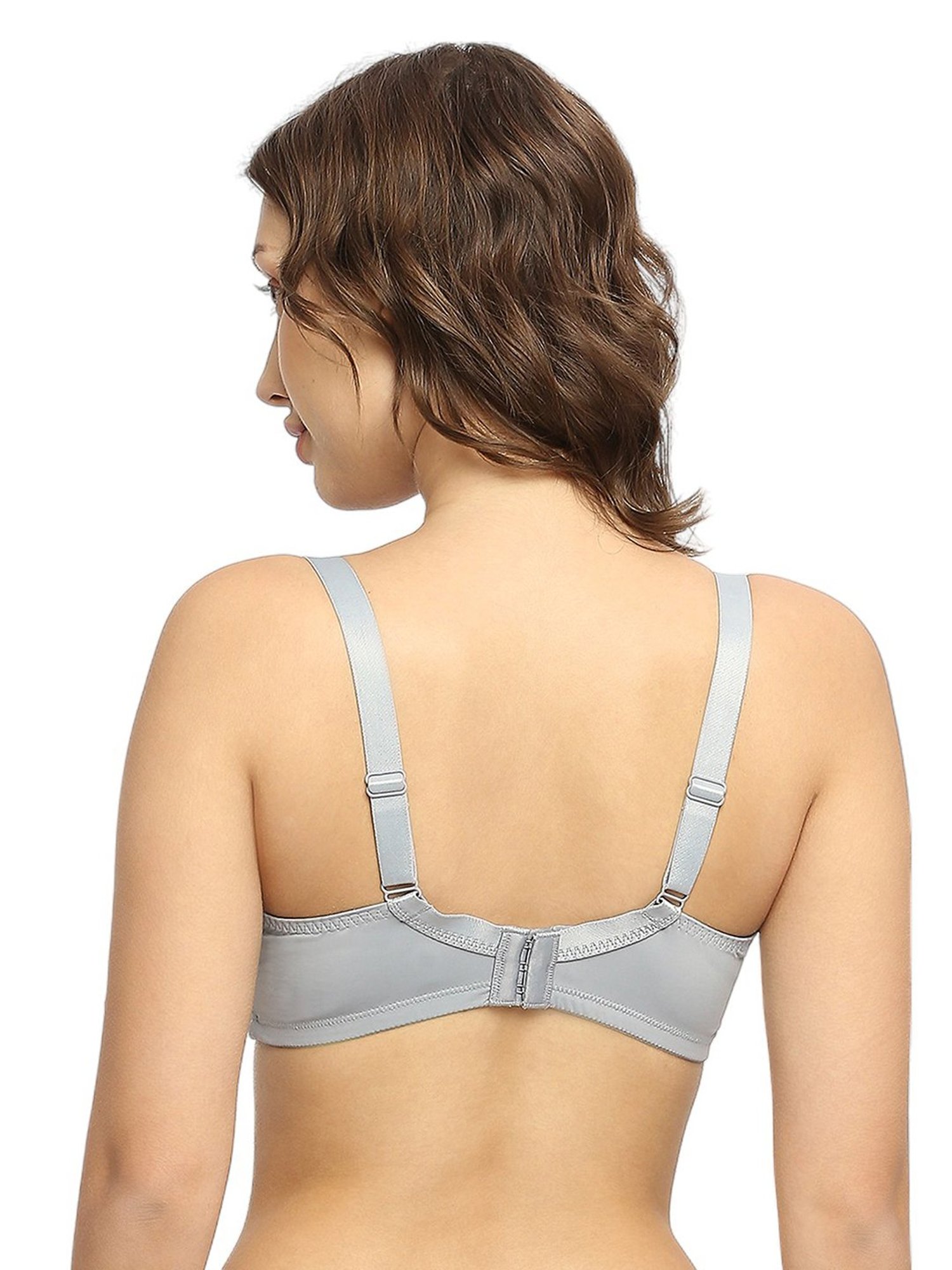 Soie Grey Non-Wired Full Coverage Everyday Bra