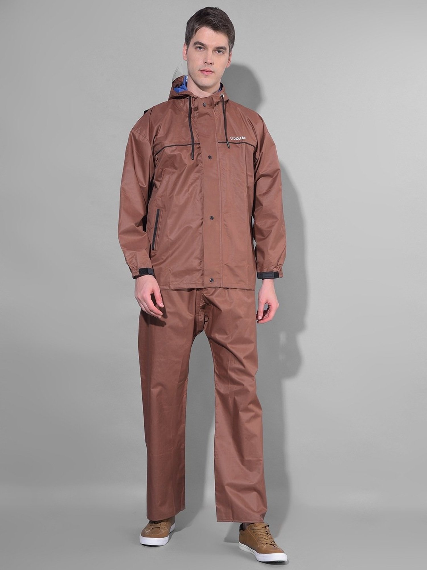 Dollar Brown Regular Fit Raincoat Set