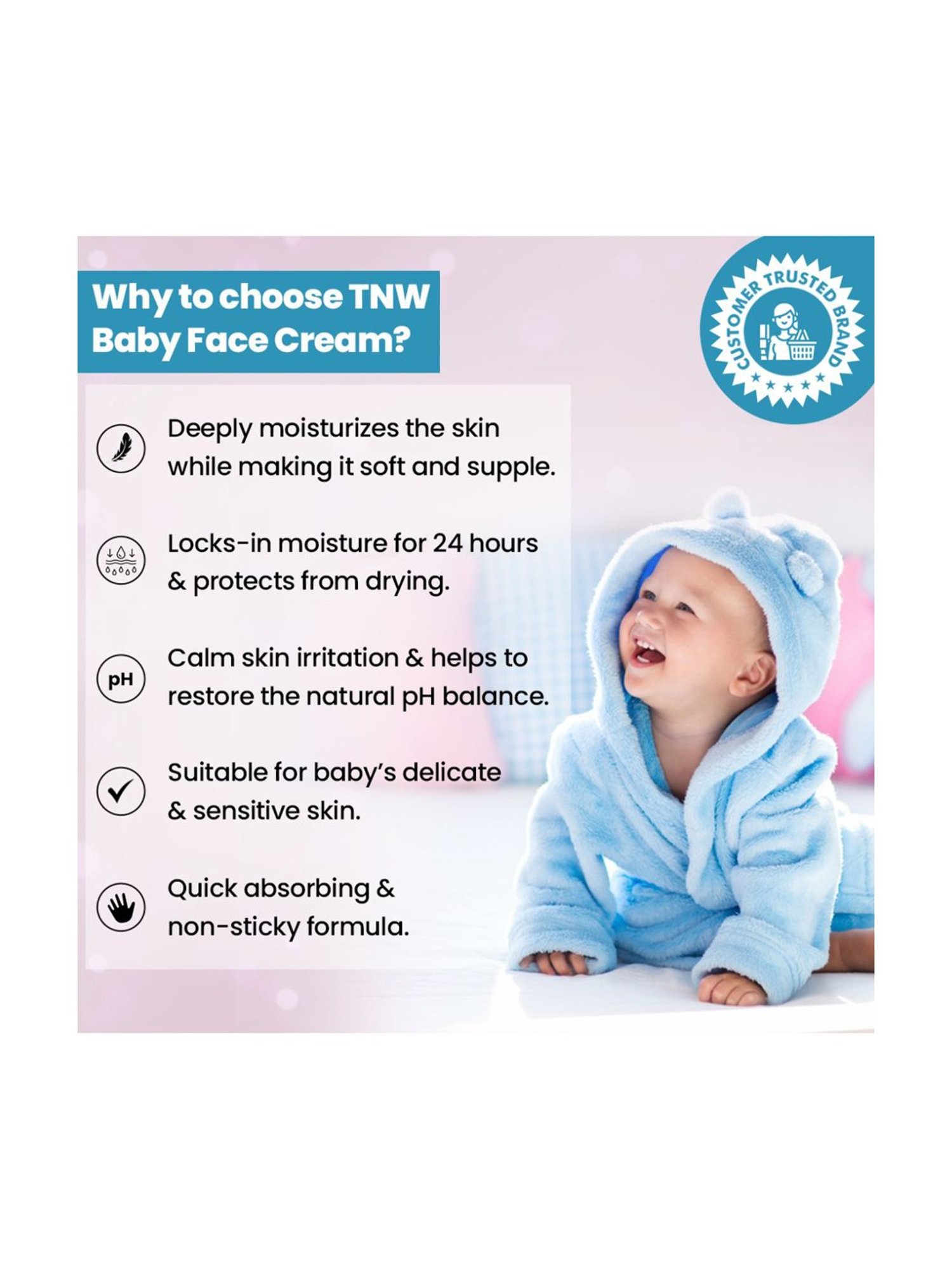TNW-The Natural Wash Baby Rash Cream - 50 gm