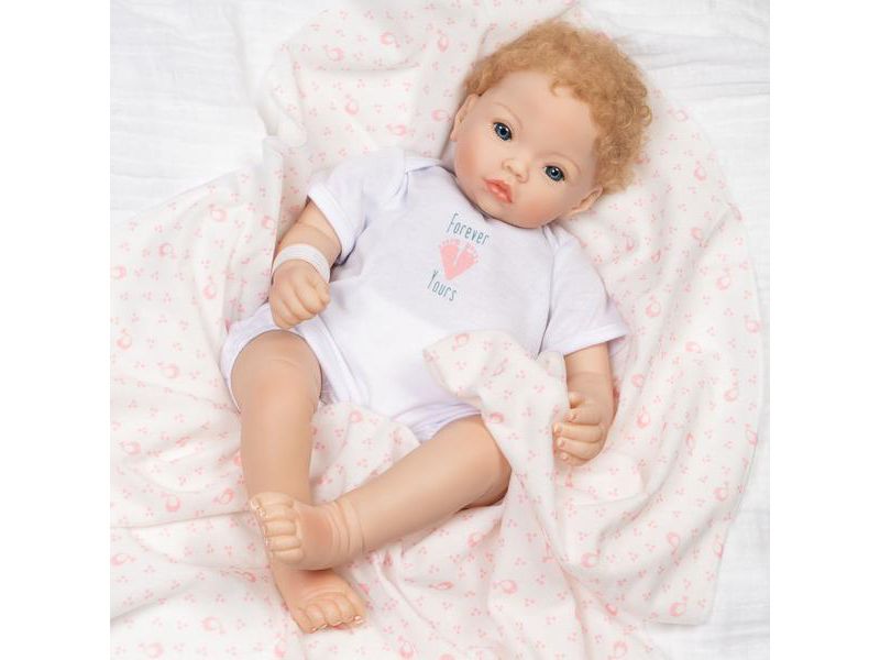 Paradise Galleries Realistic Newborn Doll - Forever Yours Golden, 7-Piece Reborn Doll Gift Set with Magnetic Pacifier