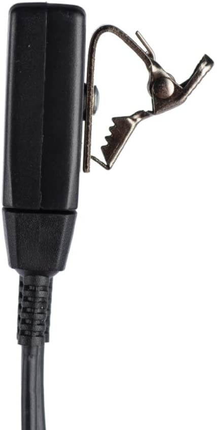 D Shape Earpiece Headset with Mic PTT Compatible with Baofeng UV-5R BF-888S BF-F8HP BF-F9 UV-82 UV-82HP UV-82C Kenwood TK-2107 TK-3107 Walkie Talkies Two Way Radio 2 pin (10 Pack)