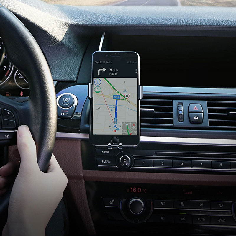 Auto Car Rotation Metal Bracket Non-slip Scratch-proof for 4-6.2 Inch Mobile Phone