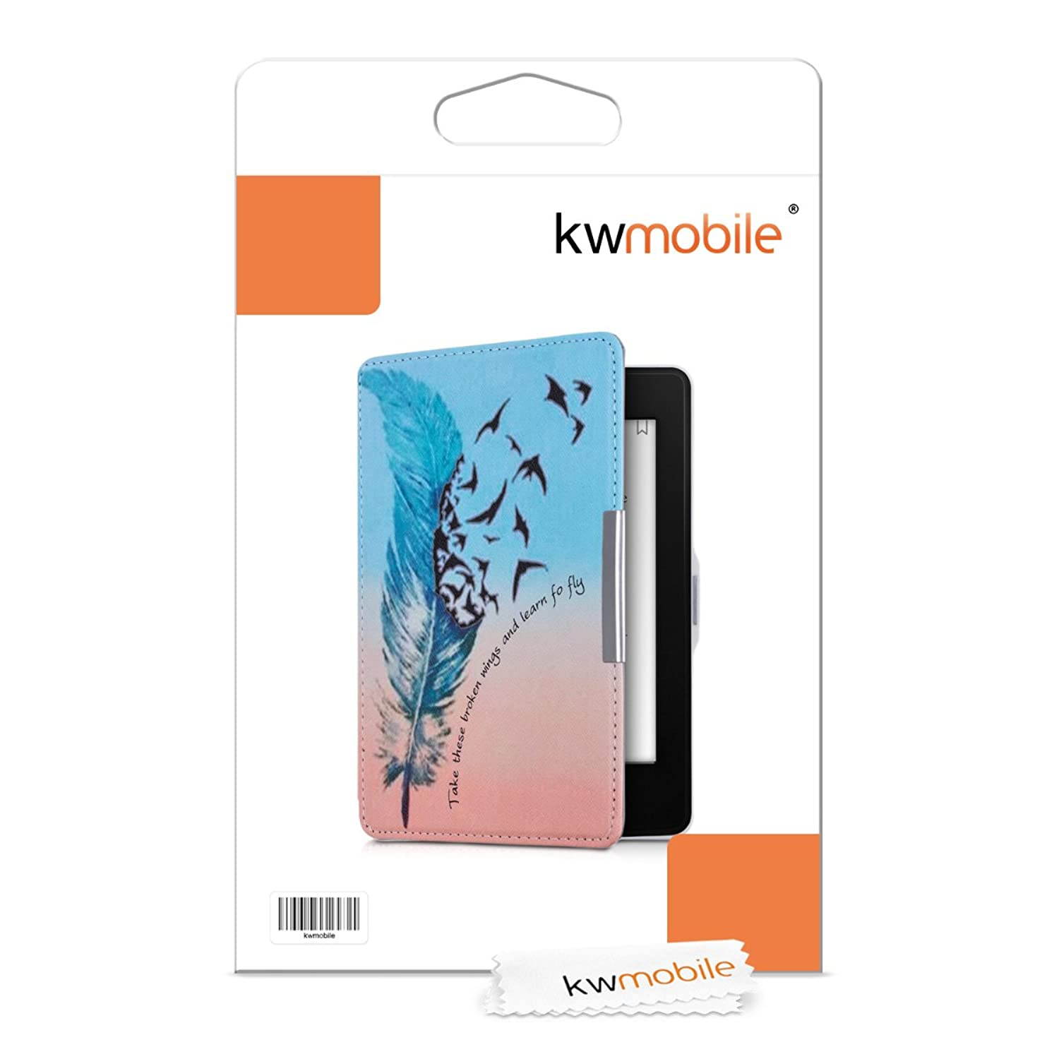 Case Compatible with Amazon Kindle Paperwhite - PU e-Reader Cover - Learn to Fly