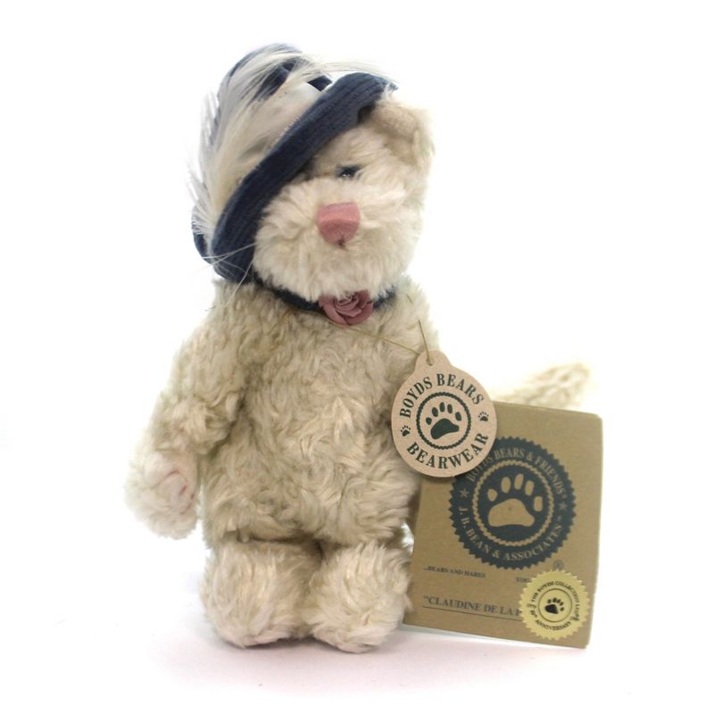 Boyds Bears Plush 6.0" Claudine De La Plutete Cat Kitten Jointed  -  Decorative Figurines