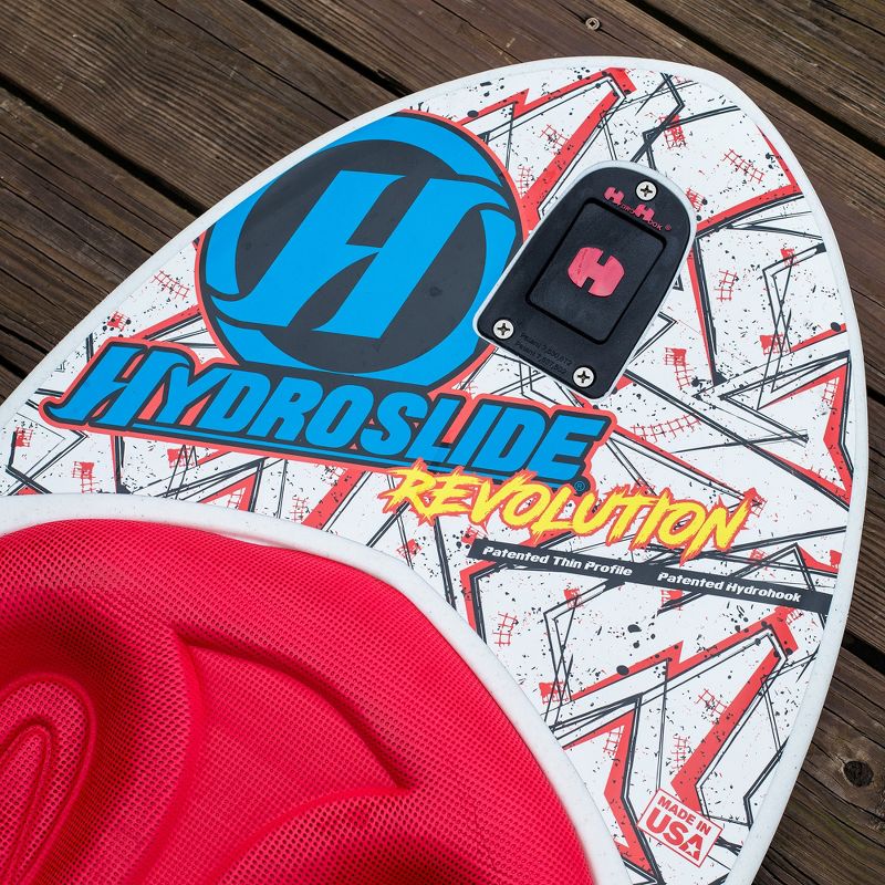 Hydroslide 2018 Revolution 52 Inch Surfing Tow Behind Kneeboard Wakeboard, Black