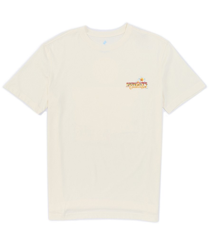 Caribbean Winter White Short-Sleeve Screen Print Tee