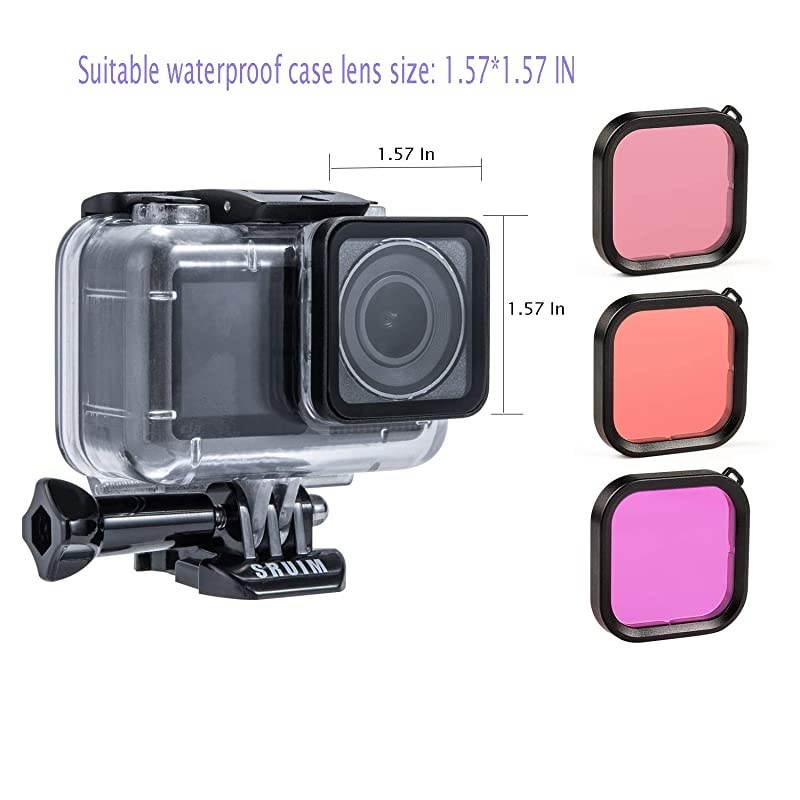 Case for DJI OSMO Action Camera Accessories, Housing Case Protective Shell with Anti Fog Inserts Suitable for Underwater Diving Photography 200FT/61M