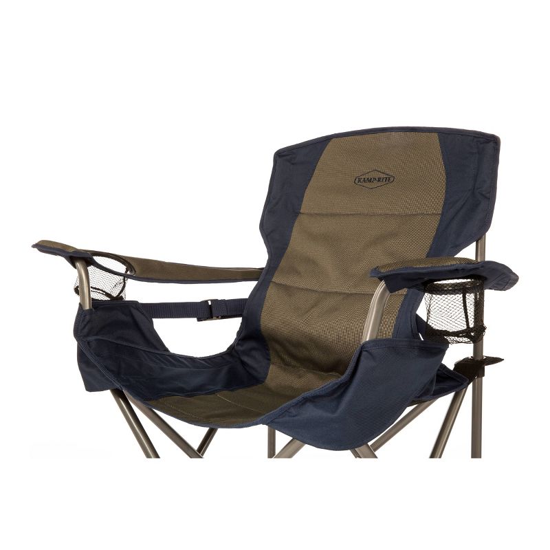 Kamp-Rite Portable Chair - Blue/Brown