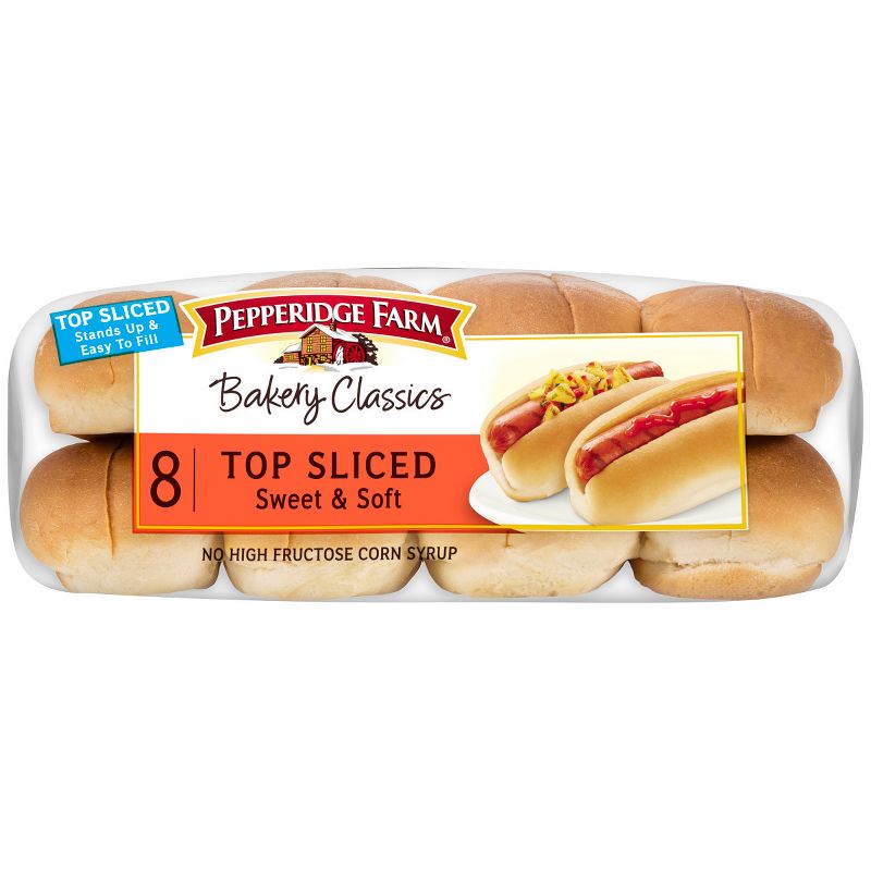 Pepperidge Farm Bakery Classics Swet & Soft Top Sliced Hot Dog Buns