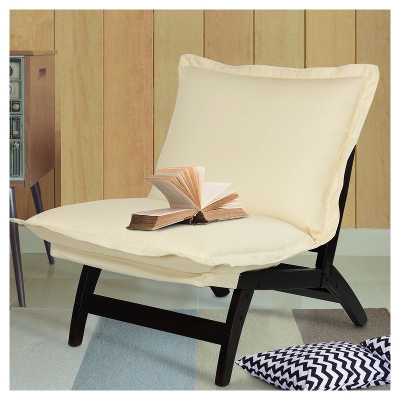 Folding Lounger Chair - Espresso - Flora Home