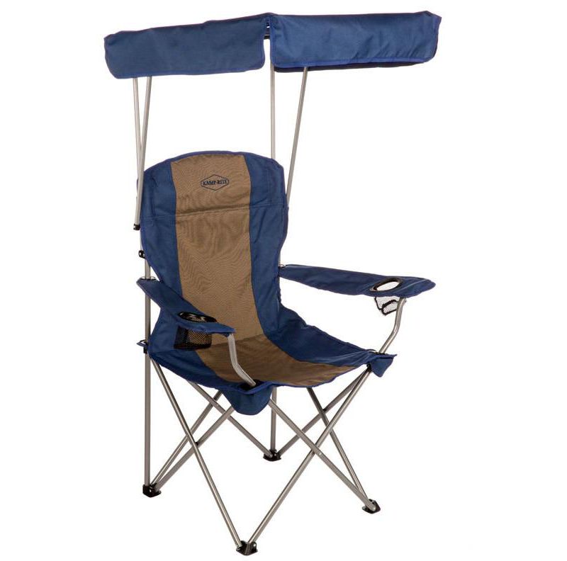 Kamp-Rite CC463 Outdoor Tailgating Camping Sun Shade Canopy Folding Lawn Chair