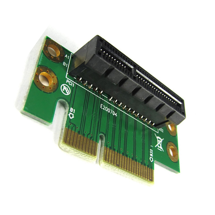 Wholesale 50 pcs - PCI Express (PCI-E) 4x Adapter Riser Card 90 Degree For 1U 2U Server Chassis,90 degree right angle adapter card.PCI Express (PCIe) 4X