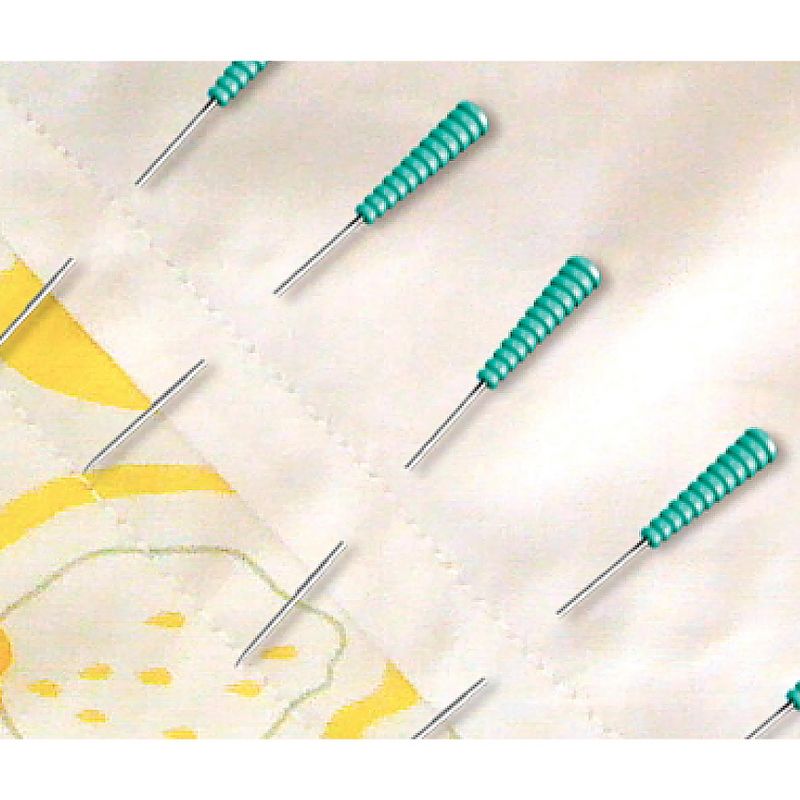 Taylor Seville Magic Pins - Patchwork Extra Fine-Green 100/Pkg