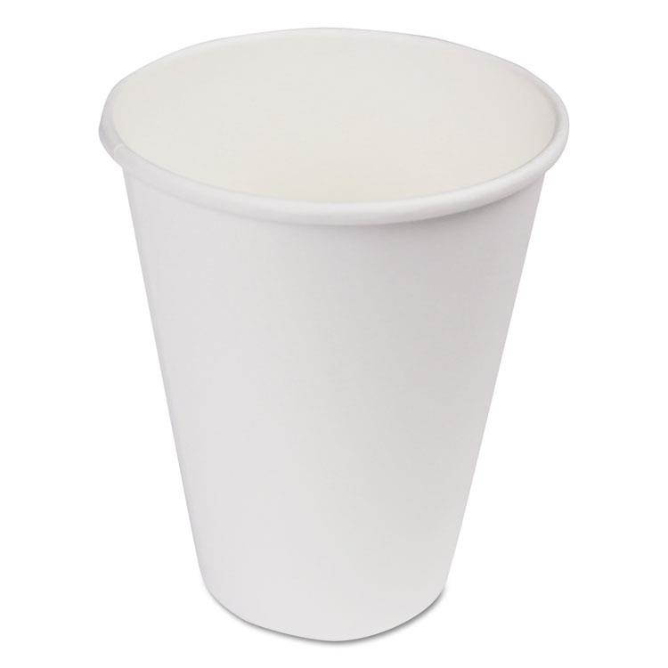 Boardwalk BWKWHT12HCUP Paper Hot Cups, 12 Ounces