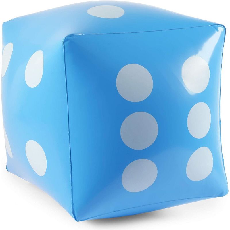 Blue Panda 8 Giant Inflatable Dice with Pump, Jumbo Dice Set, Outdoor Play Toys (3 Colors, 12 Inches)