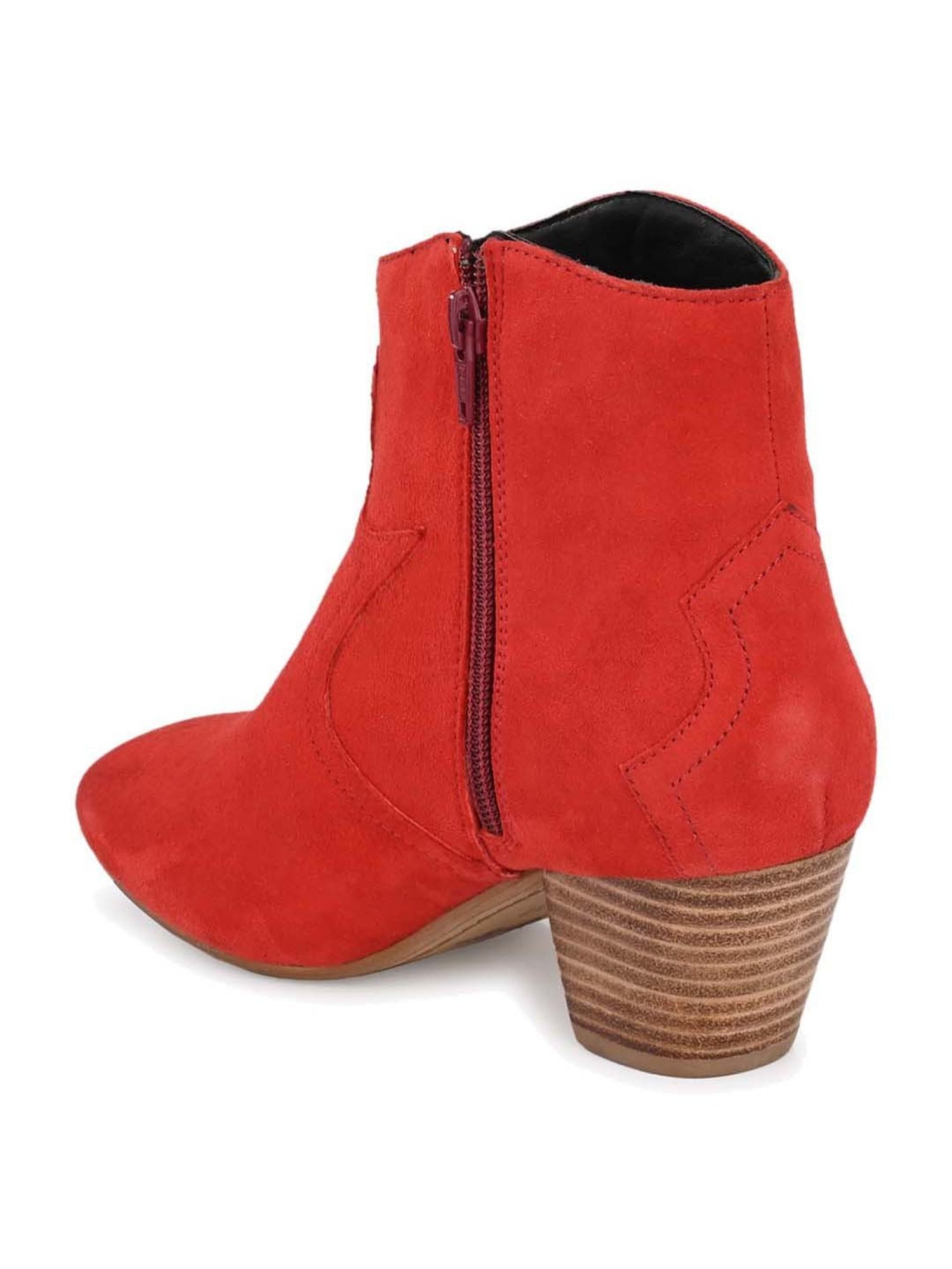 Delize Women's Red Casual Booties