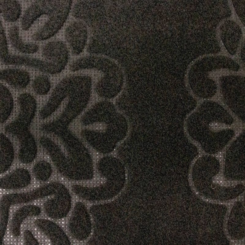 1'6"X2'6" Damask Doormats Black - Multy Home LP