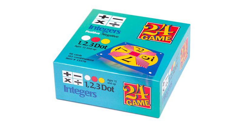 24 Game Cards Integers, 96 Card Set