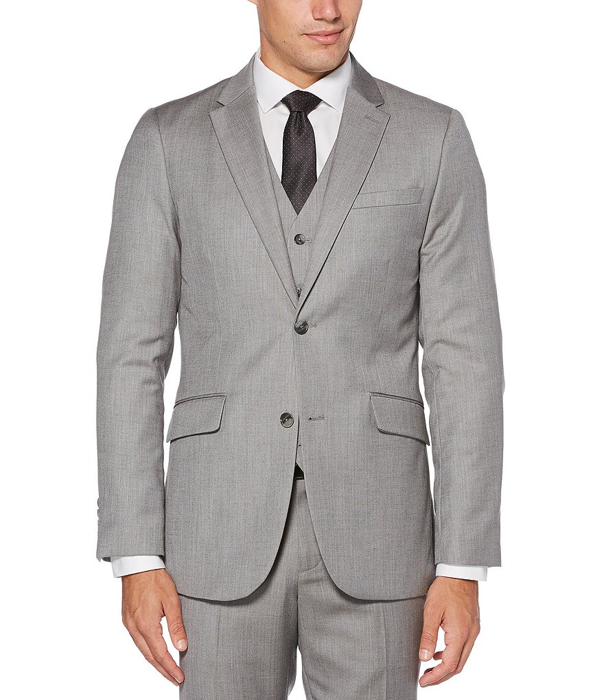 Perry Ellis Big & Tall Herringbone Suit Separates Jacket
