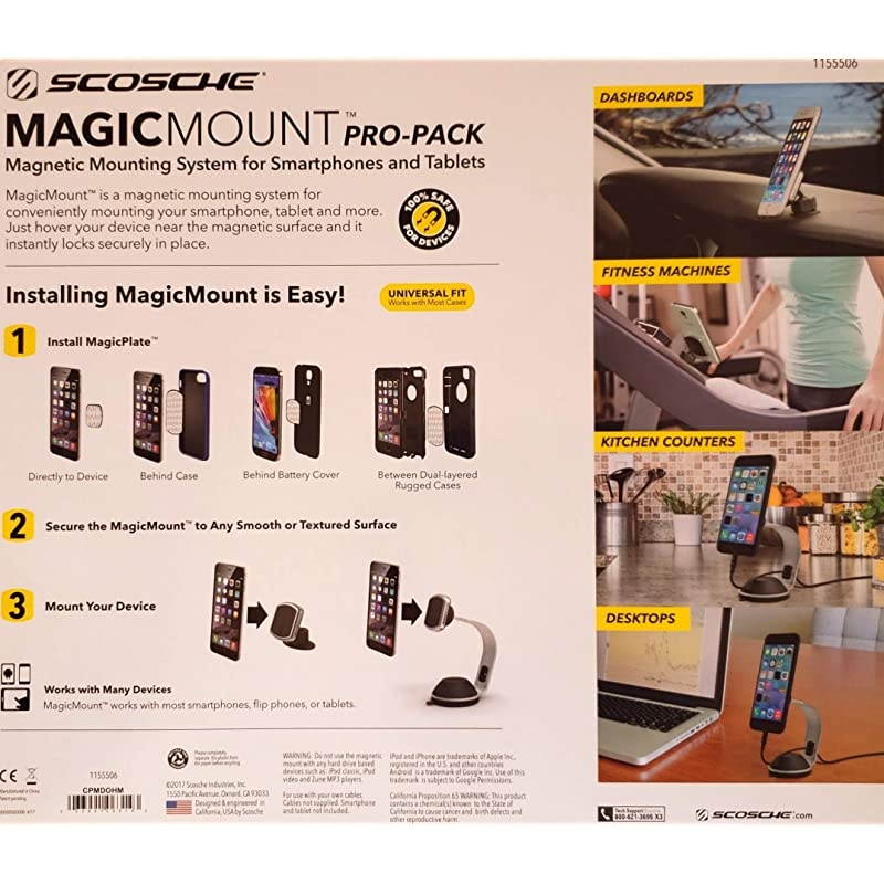 MagicMount ProPack Universal Fit Magnetic Mounting System for Smartphones and Tablets