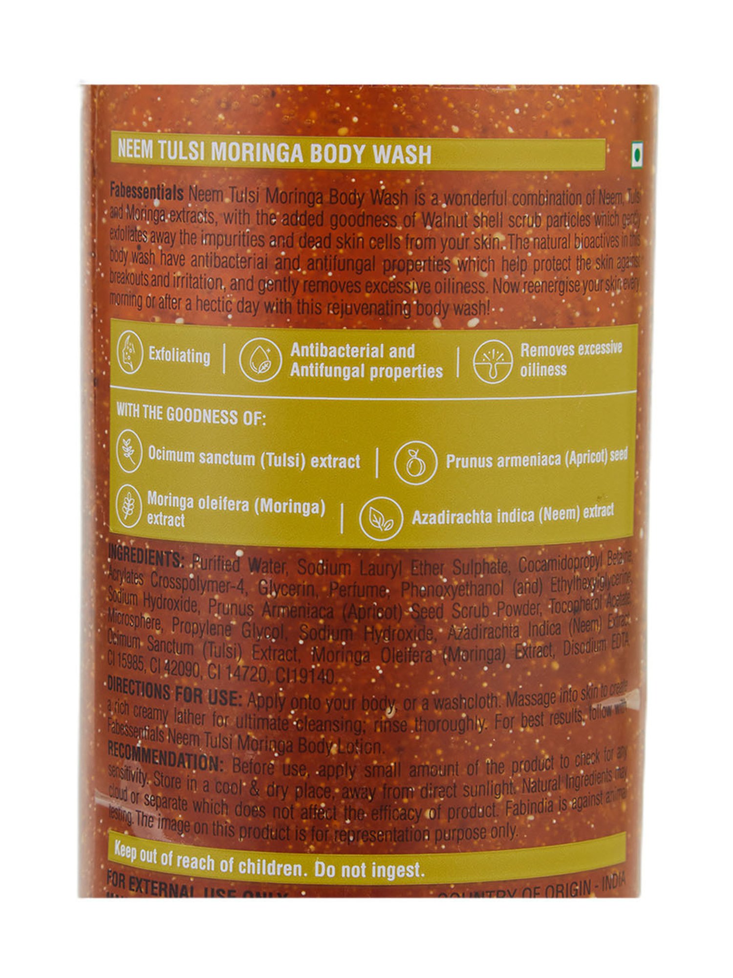 Fabessentials Neem Tulsi Moringa Body Wash - 250 ml