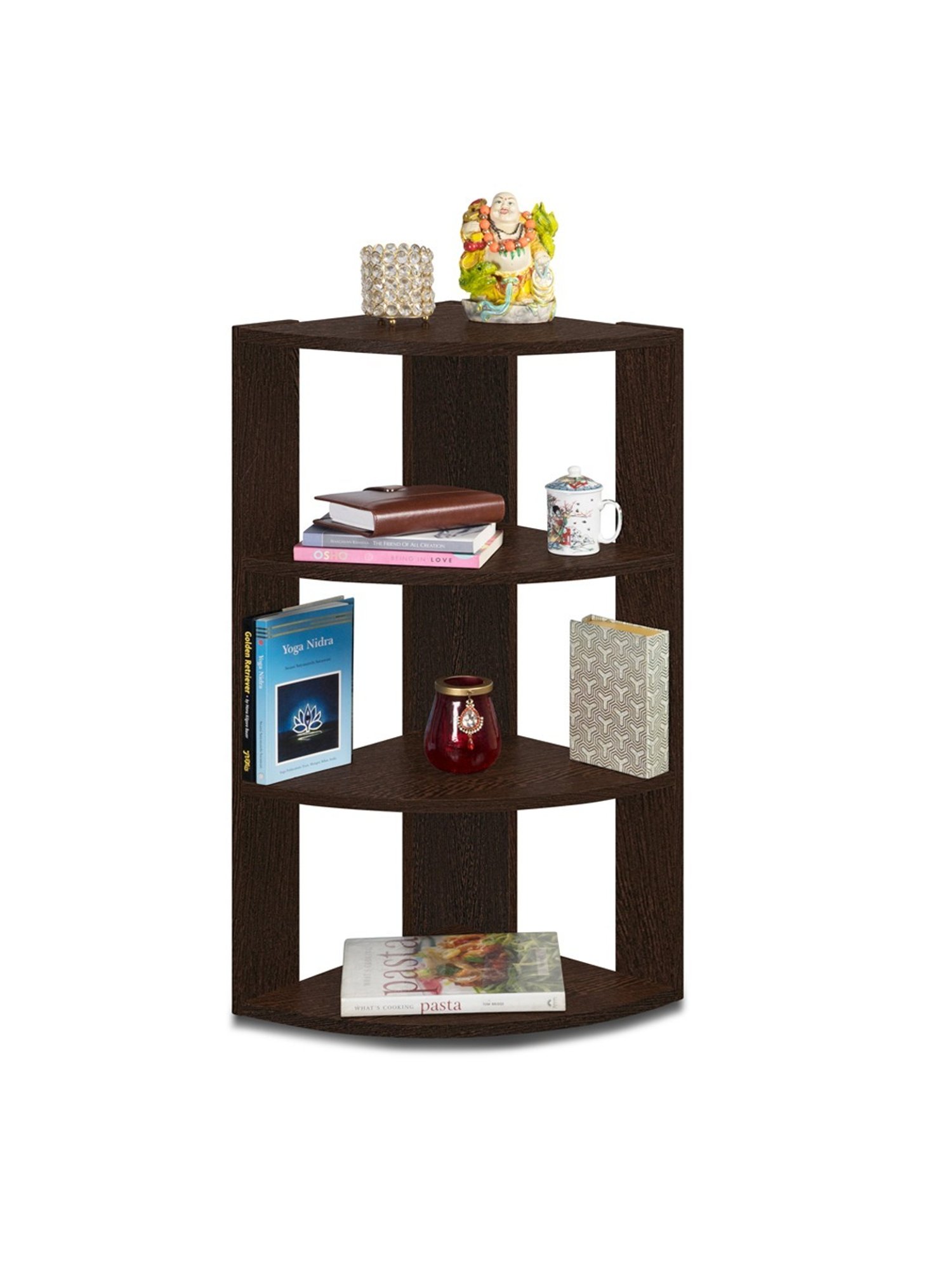 Delite Kom Joy Flowery Wenge Engineered Wood Open Book Shelf