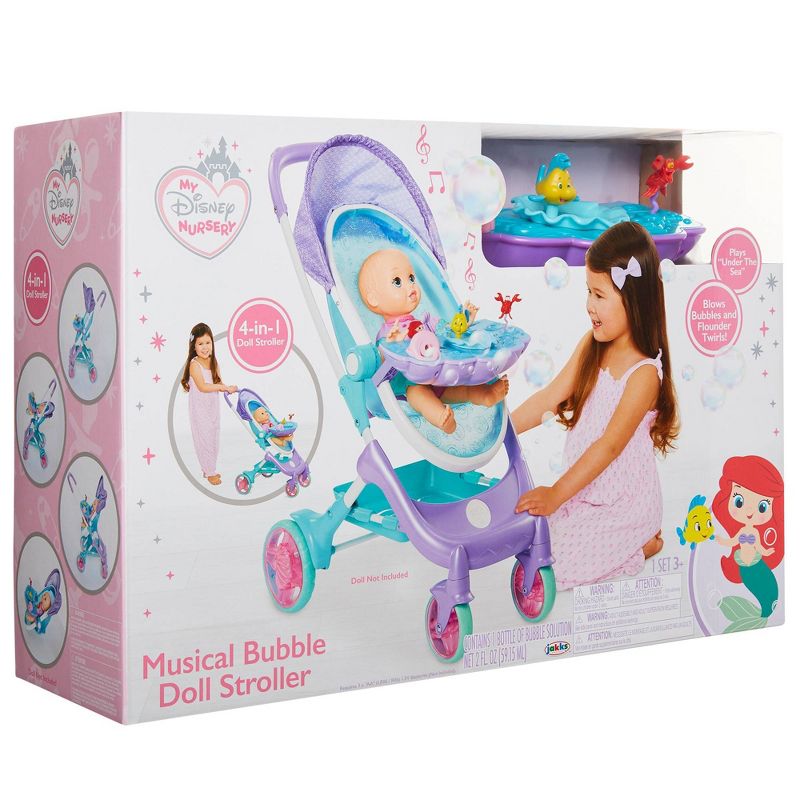 My Disney Nursery Musical Bubble Doll Stroller - The Little Mermaid