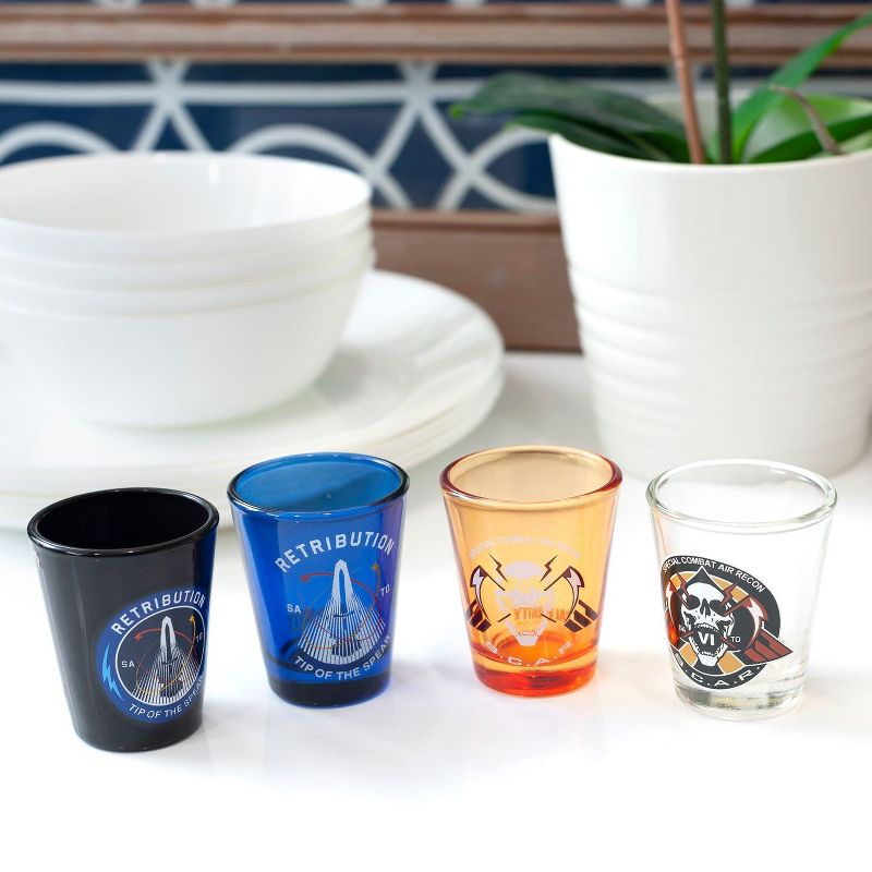 Surreal Entertainment EXCLUSIVE Call of Duty: Infinite Warfare Shot Glasses | Set of 4 | 2 FL Oz.