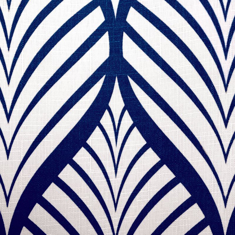 Deco Leaf Shower Curtain Navy/White - Moda at Home