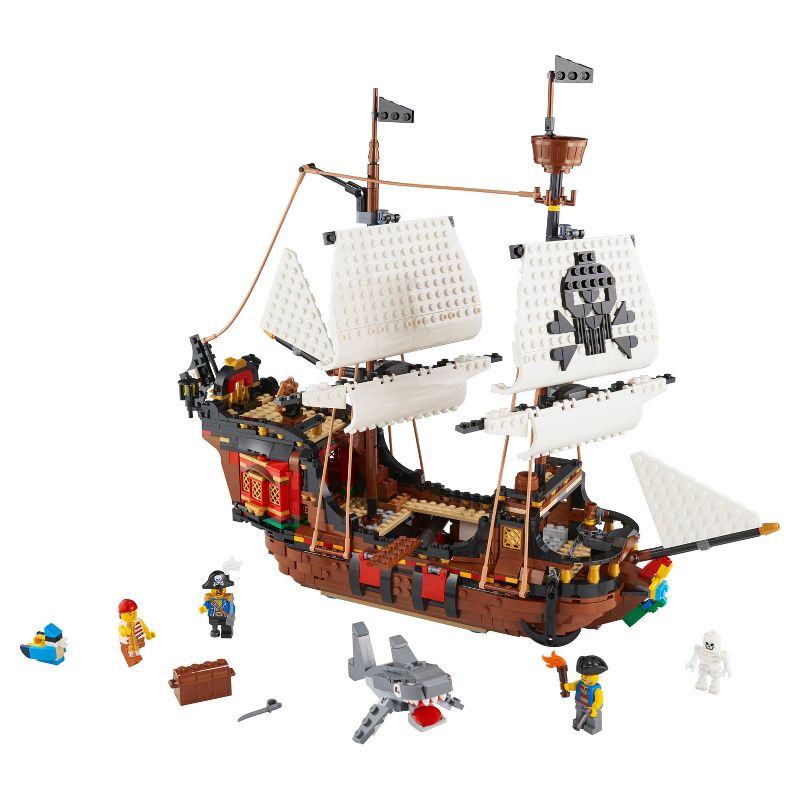 LEGO Creator 3in1 Pirate Ship Toy Model Building Kit Playset 31109
