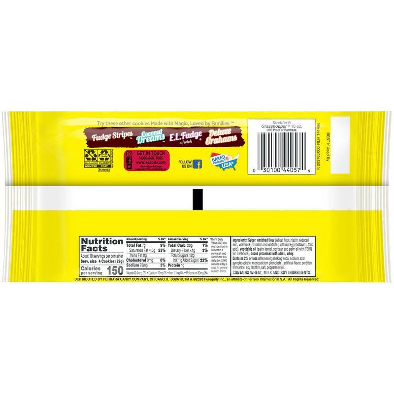 Keebler Grasshopper Mint and Fudge Cookies - 10oz