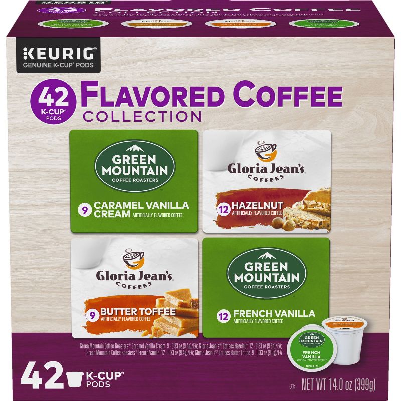 Keurig Flavored Coffee Collection Keurig K-Cup Coffee Pods Variety Pack Medium Roast - 42ct