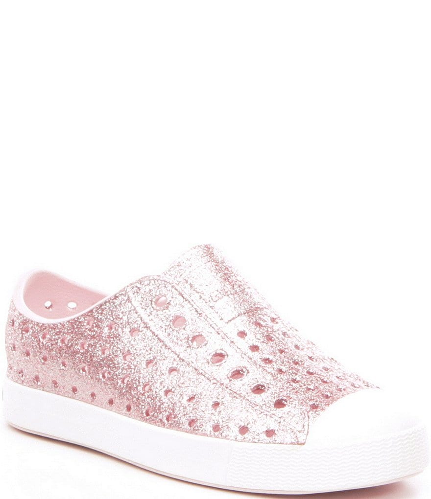 Native Girls' Jefferson Bling Glitter Slip-On Sneakers (Toddler)