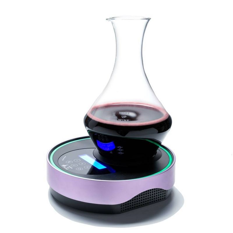 WAKE UP WINE Pro S 750ml Glass Bluetooth Decanter & Electronic Decanting Base