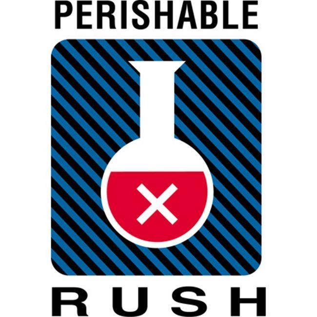Box Partners DL1600 4 in. x 6 in.- Perishable Rush Labels