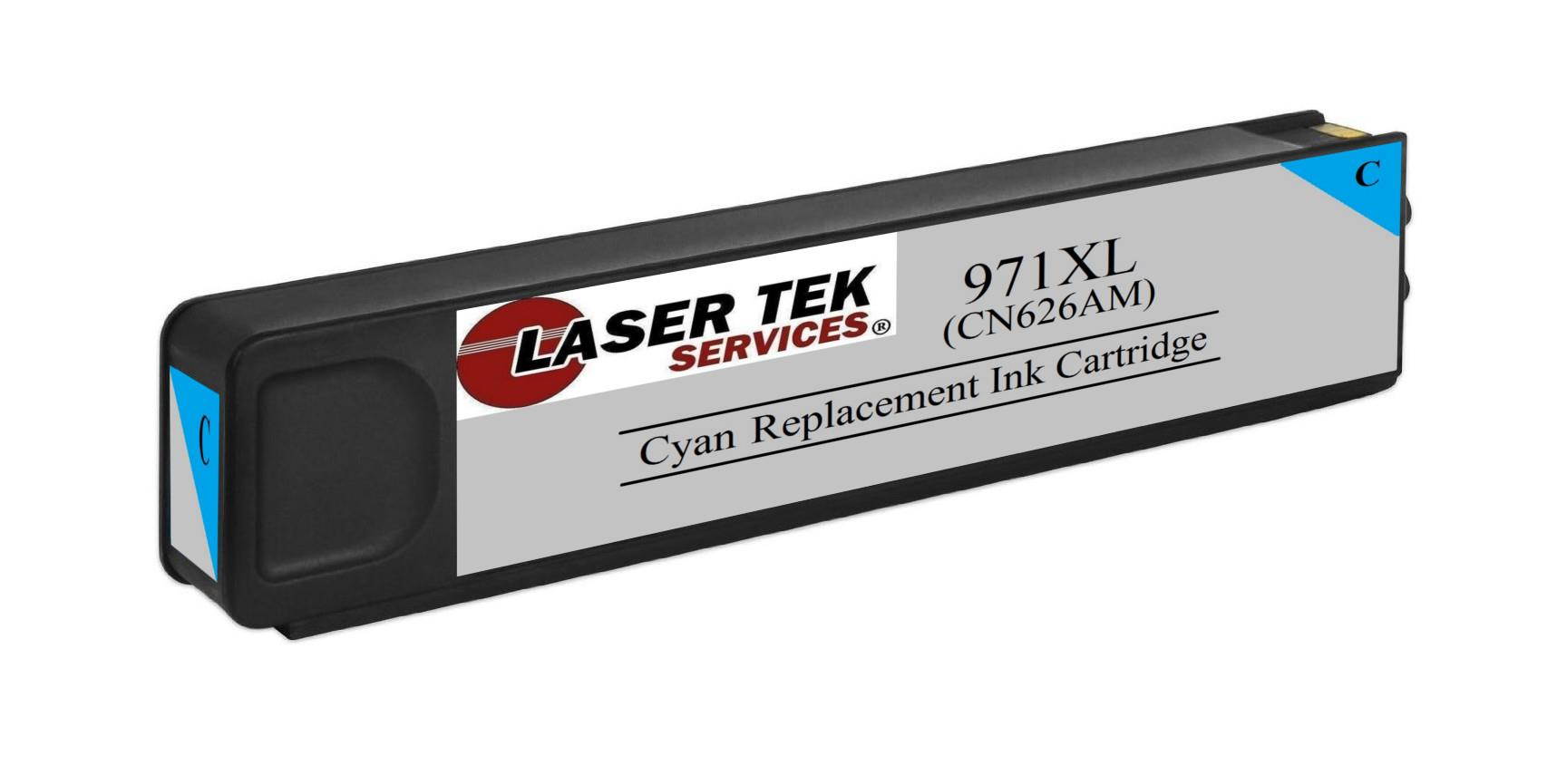 Laser Tek Services&reg; 6 Pack High Yield HP 971XL Remanufactured Replacement Inks(2 CN626AM, 2 CN627AM, 2 CN628AM)