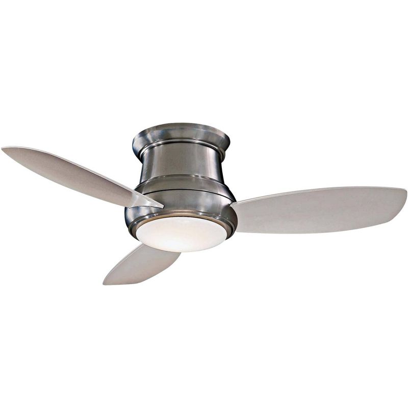 Minka Aire 44" Concept II Brushed Steel Flushmount LED Ceiling Fan