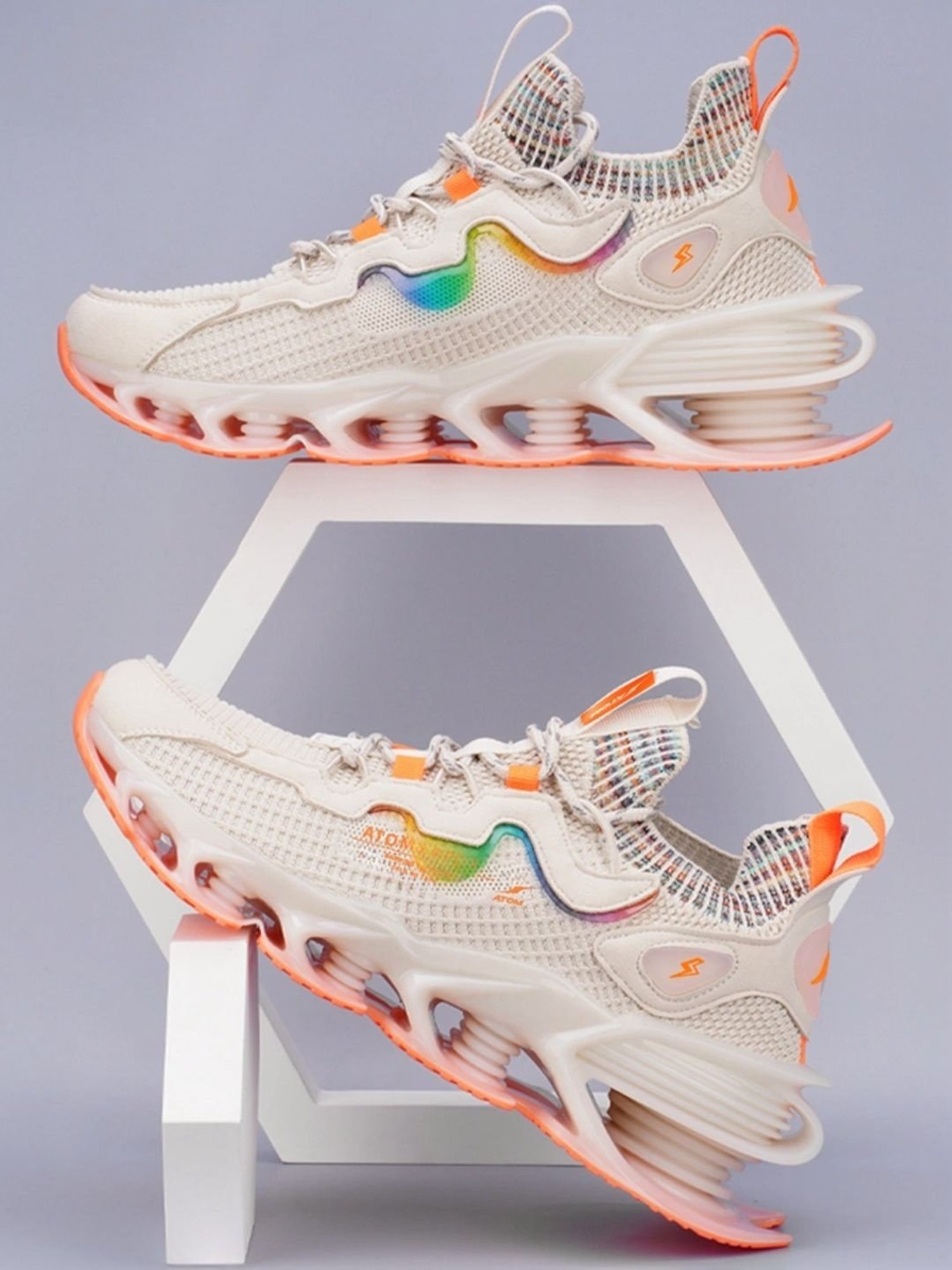 Atom Men's Spring Edge Alpha 1 Beige Running Shoes