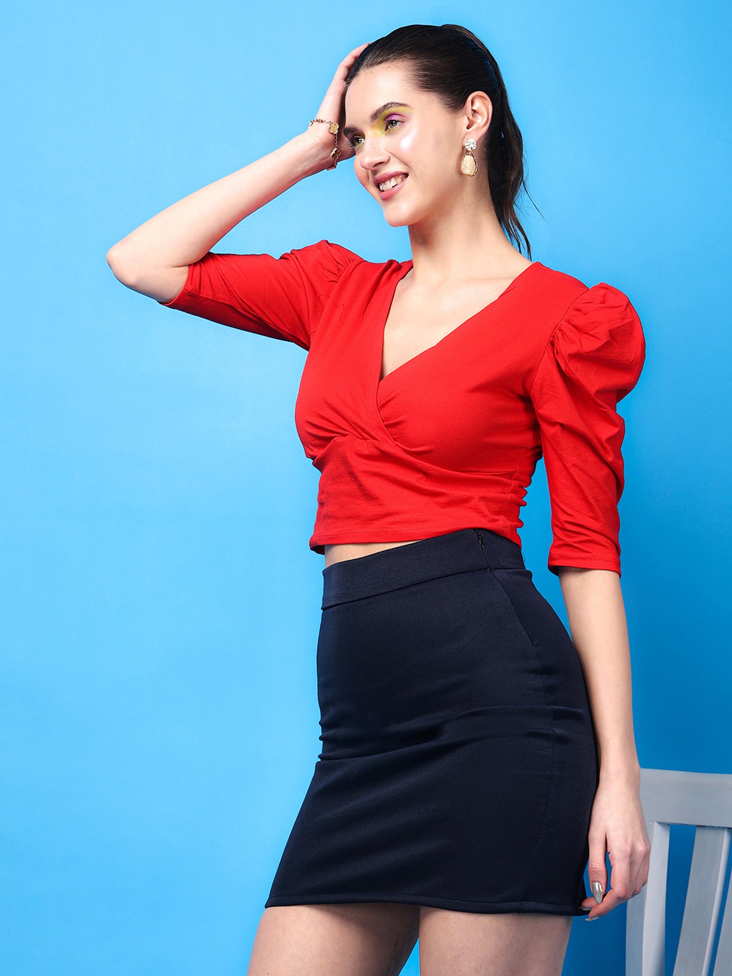 Scorpius Red Slim Fit Top