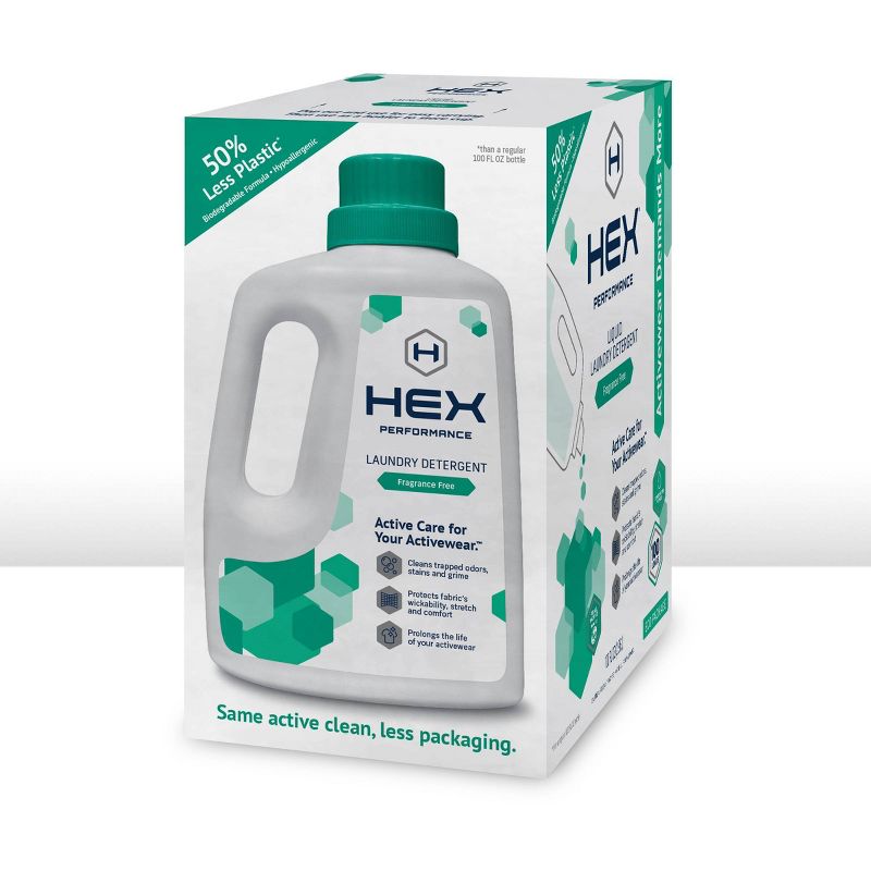 HEX Performance Liquid Fragrance Free Laundry Detergent - 100 fl oz