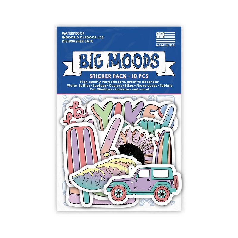 Big Moods VSCO Girl Sticker Pack 10pc