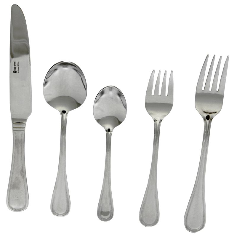 41pc Stainless Steel Zehira Frost Silverware Set - Cambridge Silversmiths