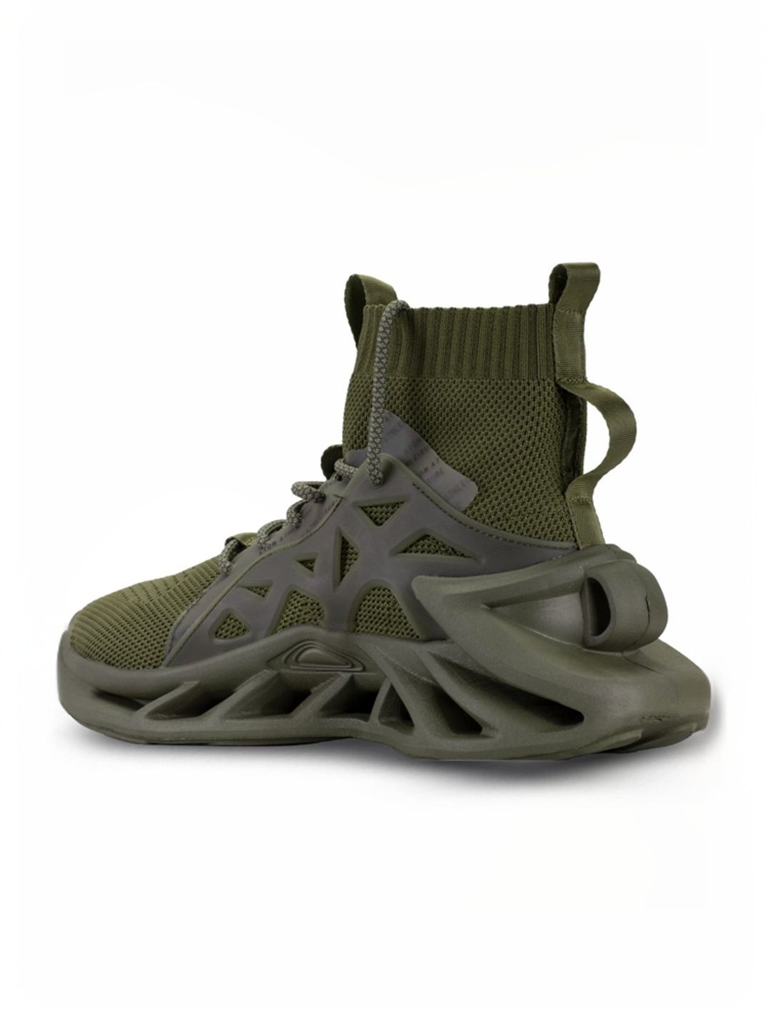 Atom Men's Alpha SoftBounce Olive Running Shoes