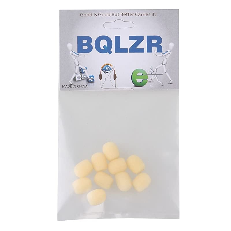 3mm Dia Yellow Wind Shield Mic Sponge Cover for Loudspeaker Lapel Microphone Headset Microphone EYM02 Pack of 10