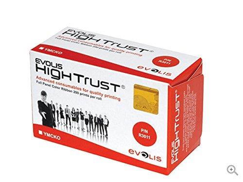 Original Evolis R3011 YMCKO Printer Ribbon for Pebble3 Pebble4 -200 Prints