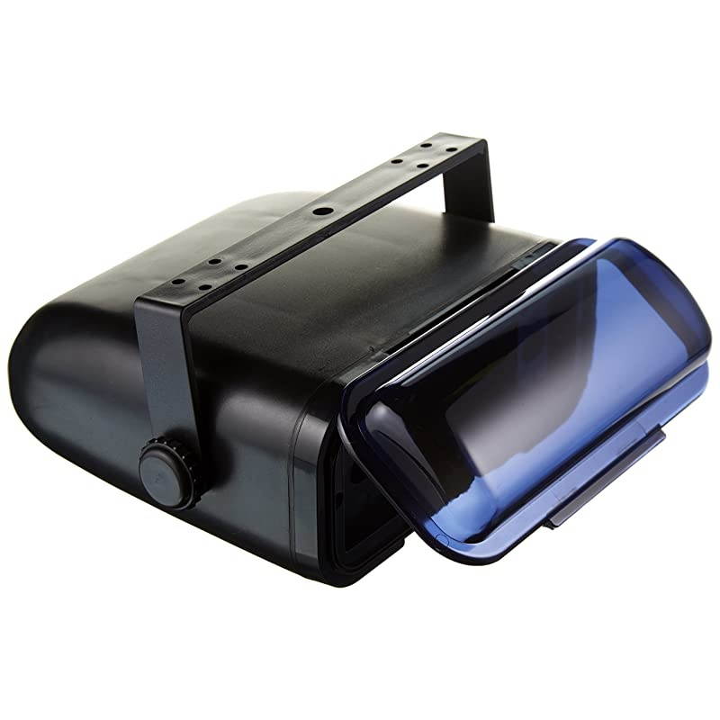 Durable Universal Marine Stereo Cover Water Resistant Boat Radio Protector Shield with FlipUp Door Neoprene Gasket Compatible with Dual Shaft DIN Style Stereos  PLMRCB3