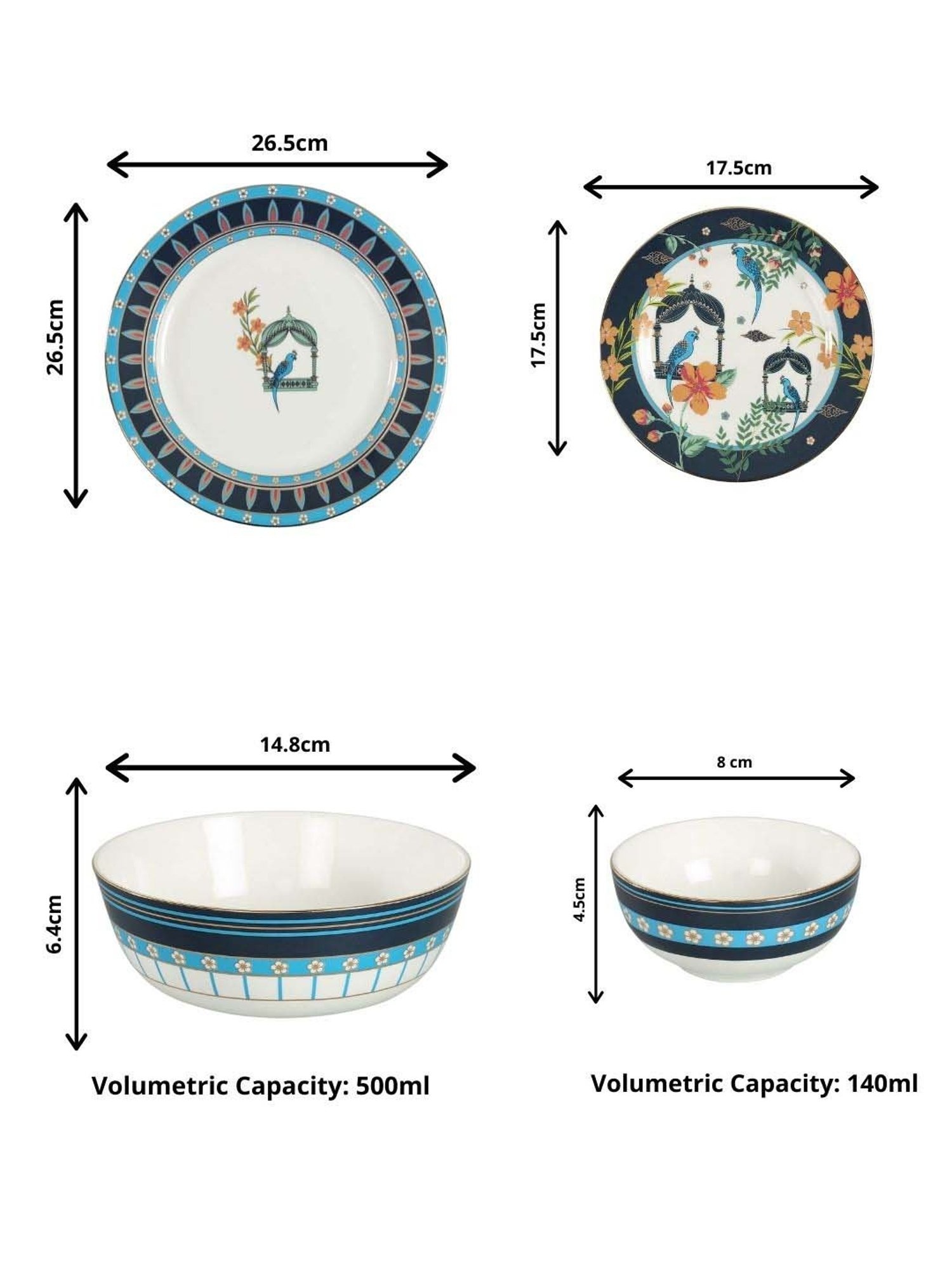 Cello White Opalware 35-Piece Dinner Set