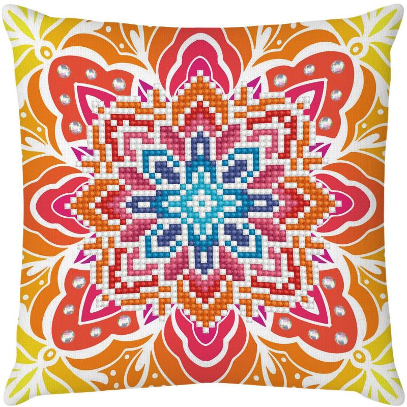 Diamond Dotz Diamond Embroidery Mini Pillows 7"X7"-Summer Sparkle